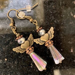 Angel Earrings, Handmade Angel Dangle Earring